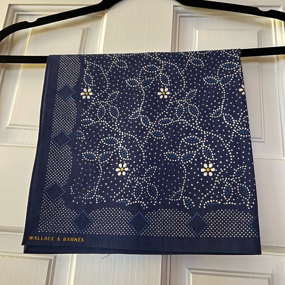 WALLACE & BARNES for J. CREW 30” SQUARE COTTON SCARF